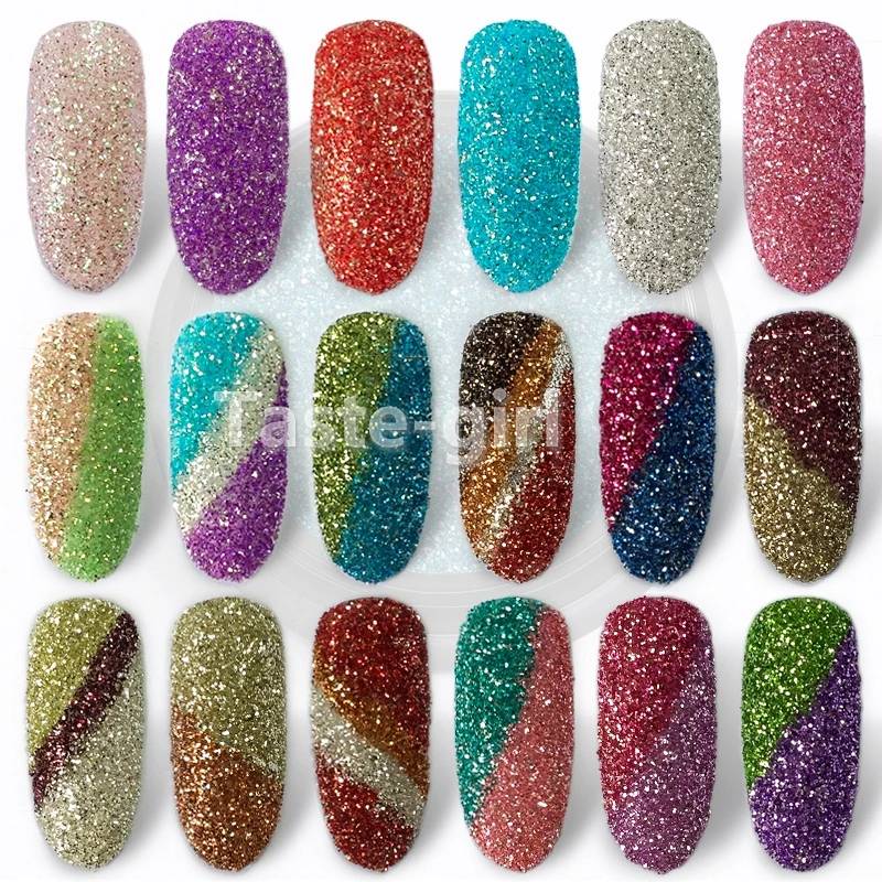 1 коробка блеск для ногтей порошок Русалка хлопья блестящие круглые шестигранные