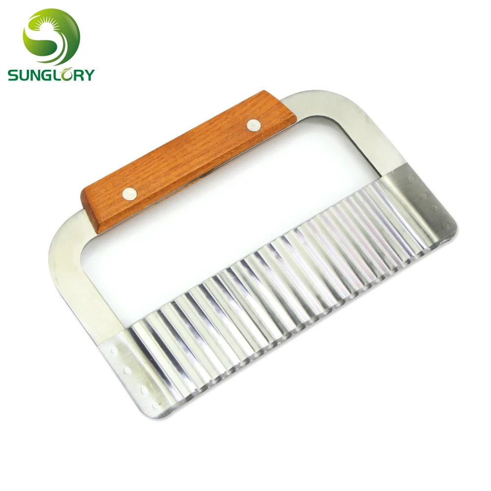 Stainless Steel Potato Slicer Vegetable Fruit Cutter Chips Wavy Edged Knife Cooking Tools Kitchen Gadget |