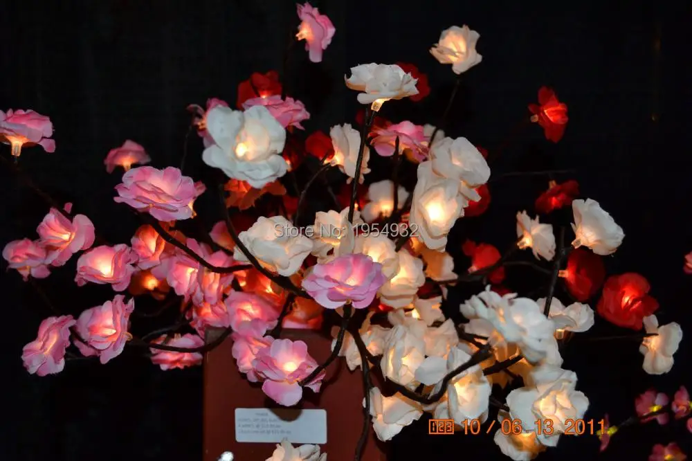 Мини-светильник в виде цветущей розы 20 дюймов 48 светодиодов | Дом и сад