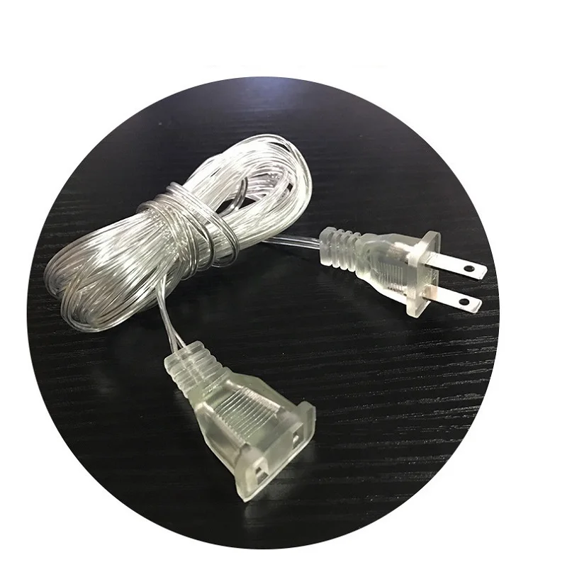 США ЕС штекер Рождественский фестиваль светодиодный с переключателем 3 м