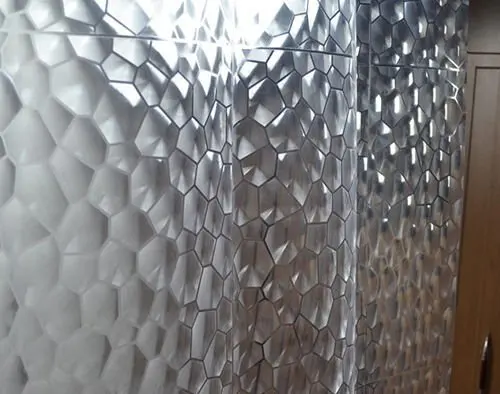 

New Clear Thicker the PEVA diamond shower curtain 3D Water Cube mold water