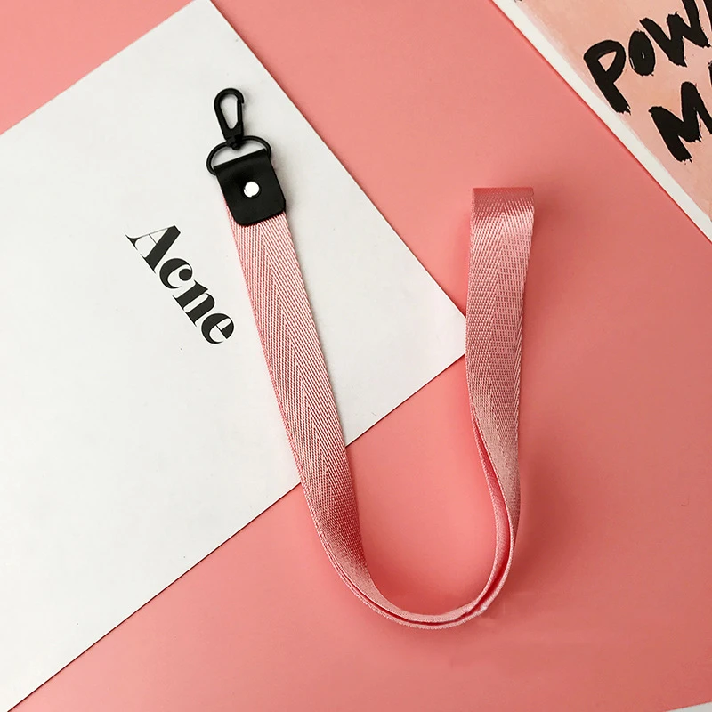 Высококачественный простой цветной шейный ремень мобильный телефон ремешок для