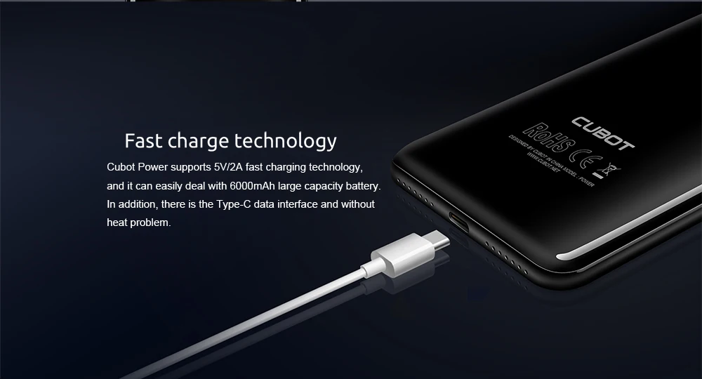 Cubot power 5 99 'ཎ:9 полноэкранный Android 8 1 смартфон MT6763T 2 ГГц 6 ГБ ОЗУ 128 Гб ПЗУ 16 МП 6000
