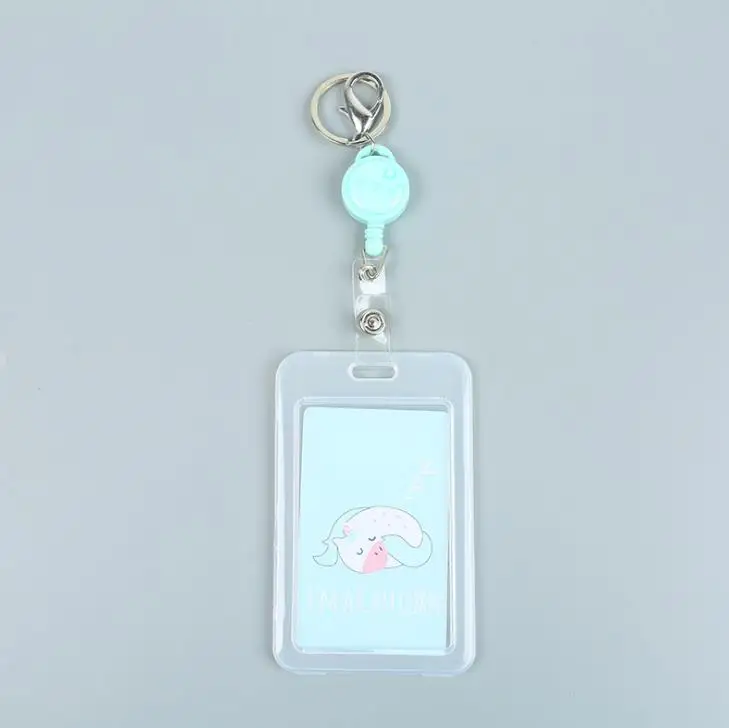 9 1 шт. Kawaii Единорог кошка фрукты прозрачный банк футляры для идентификационных карт Чехол для карт студенческий Бизнес Кредитные карты сумка канцелярские принадлежности - Цвет: 9