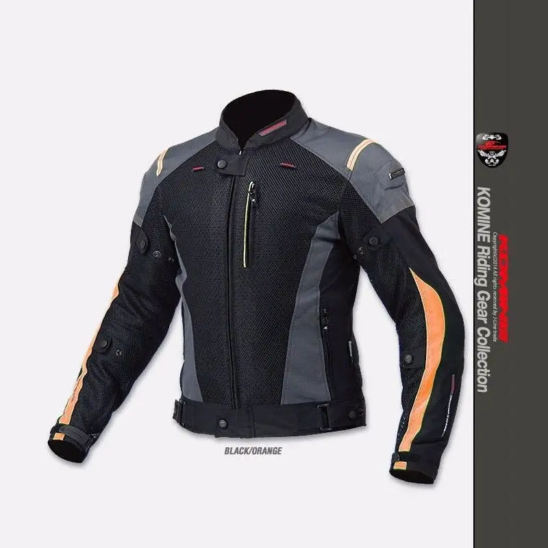Orange 1шт JK-069 воздушный поток M-JKT-ARIUS сетчатая ткань гоночные мотоциклетные костюмы куртка с защитным механизмом - Цвет: Orange