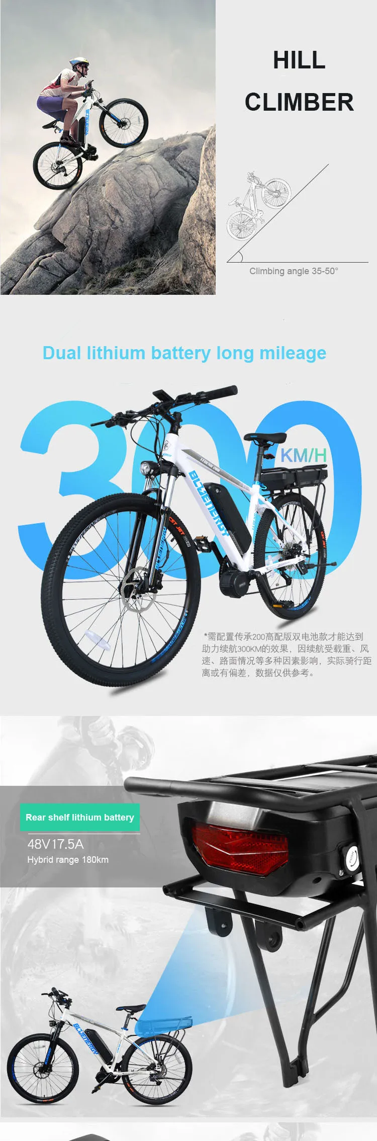 26-дюймовый Электрический велосипед 48V750w/1000W bafang середины мотор 48В 27.5ah двойной литиевая батарея электрический горный велосипед 850c ЖК-дисплей 60 км/ч