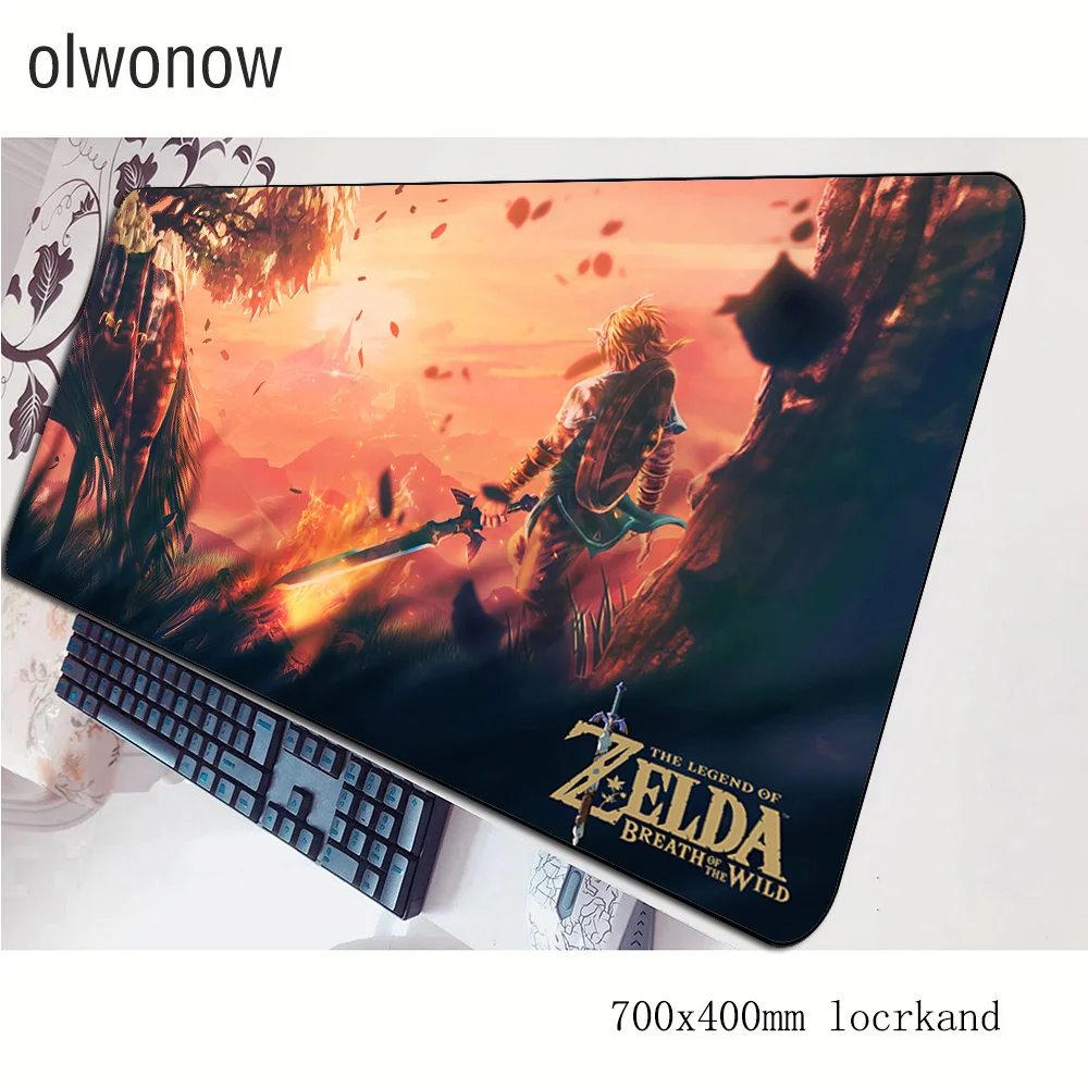 Zelda Коврик для мыши большой компьютерный коврик 70x40 см игровой коврик большой подарок на Хэллоуин padmouse Клавиатура Игры pc gamer стол