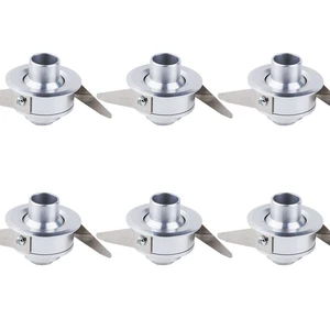 6Pcs 1W LED Mini Light Recessed Spotlight Bull's Eye Lamp Fixture Display Case Cabinet Silver shell 6Pcs 1W LED Mini Light Recessed Spotlight Bull's Eye Lamp Fixture Display Case Cabinet Silver shell