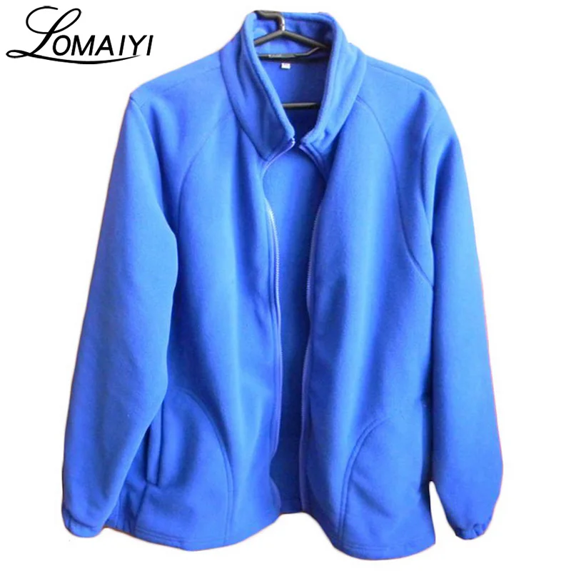 LOMAIYI 2017 повседневная мужская куртка из флиса толстая теплая дышащая черная