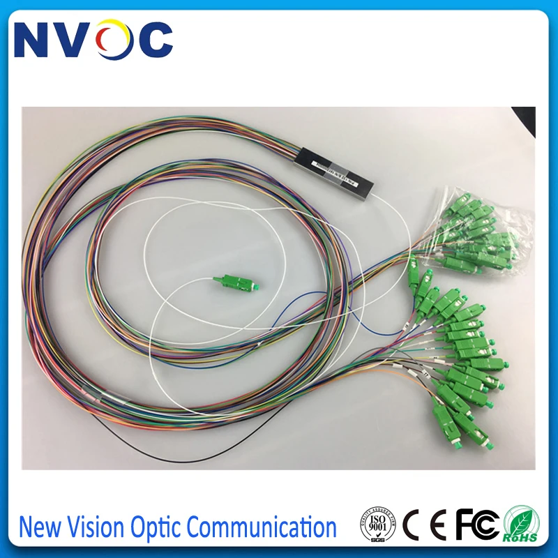 1x32 стальная трубка 0 9 мм дифференциальный мини-блок SC/APC разъем 1 м FTTH 32 порт