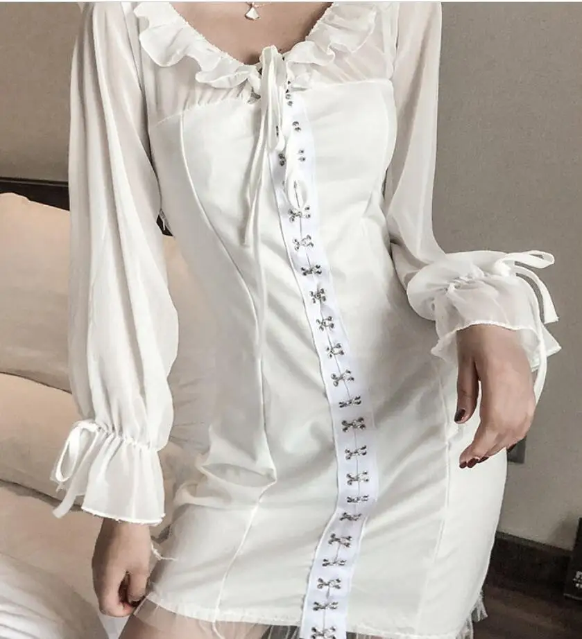 Vestidos бесплатная доставка новинка корейское высокое качество v образный вырез
