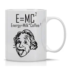 E = MC2 Energy молочный Кофе-11 унций белые керамические Кофе кружка-физики Математика подарки-забавная наука кружка