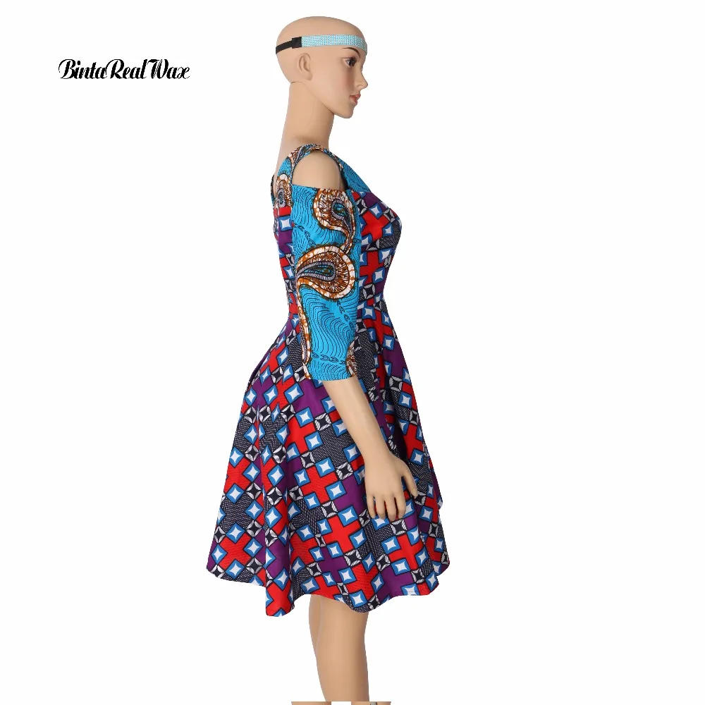 Летние платья плюс Размеры Для женщин модное платье 6XL Vestidos De Festa Longo одежда с круглым вырезом африка печати одежда brw WY1503