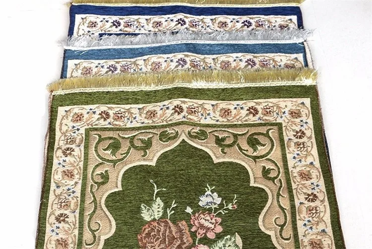 75*110 см цветочный Исламская мусульманская молитва коврик салат Musallah молельный коврик ковер ковровое покрытие Banheiro Исламской коврик для молитвы