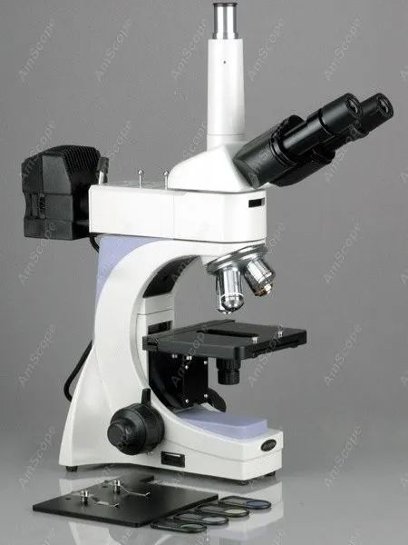 Металлургический микроскоп Infinity Plan AmScope 40X-800X металлургический + Цифровая камера