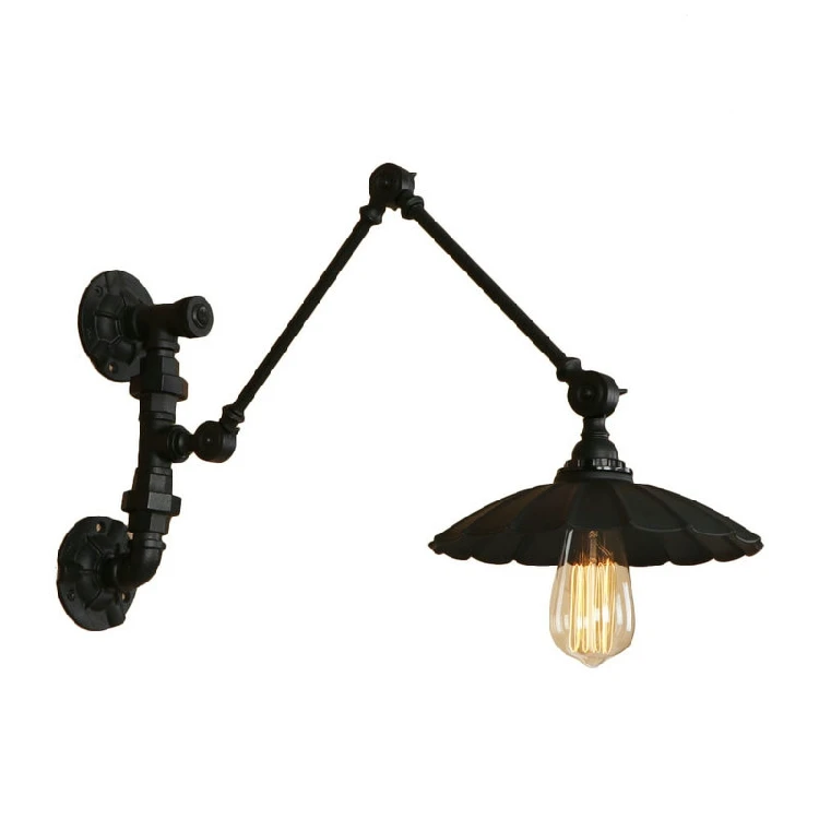 E27 Vintage Industrial Wall Lamp Loft Creative Swing Arm Sconce Balcony Stair Porch Restaurant Bar Bedroom Light Home | Лампы и