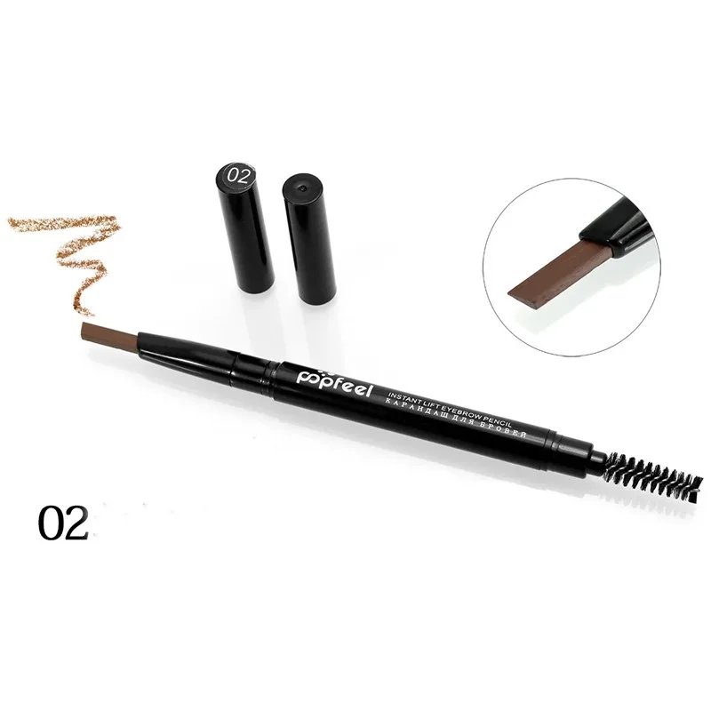 Double head Eyebrow Pencil Popfeel Enhancer 5 Styles For Automatic Waterproof Beauty Tools with Brush | Красота и здоровье
