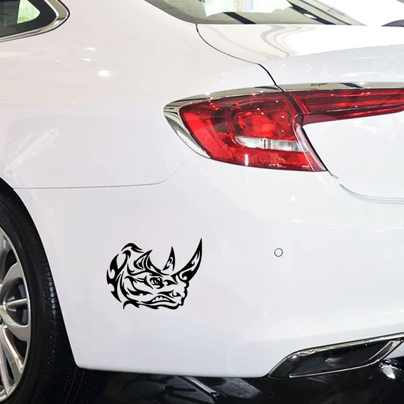 Племенной Носорог в африканском стиле дикой природы авто окна виниловые