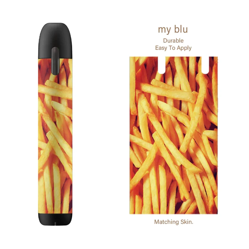 French fries SHIODOKI 2 Упаковка myblu наклейка для кожи для Pax my blu 2.5D технология ультра тонкая защитная наклейка для myblu обертывания чехлы-еда - Цвет: French fries
