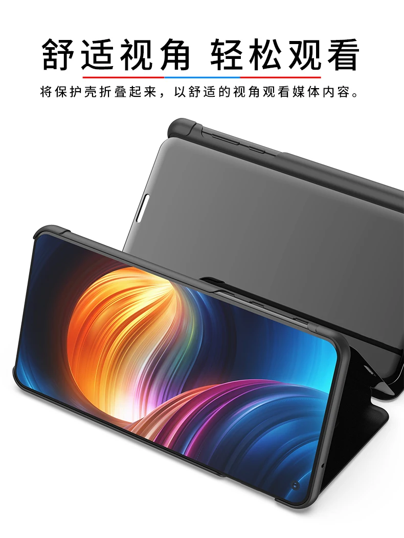 Прозрачный зеркальный чехол для samsung Galaxy S 10e S10E, кожаный чехол-подставка для samsung Galaxy S10 Lite с покрытием
