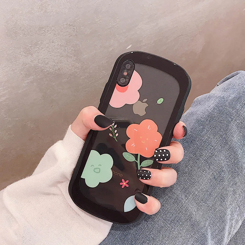 GlamPhoneCase Простой Цветочный чехол для телефона iPhone X XS Max XR Жесткий Чехол 7 8 6 6s Plus |
