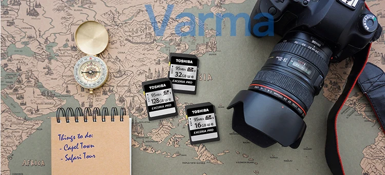 Toshiba exceria pro SD карта N401 SD флэш-карта SD карта памяти UHS-I U3 32 Гб 64 Гб 128 Гб класс 10 4K UltraHD SDHC SDXC