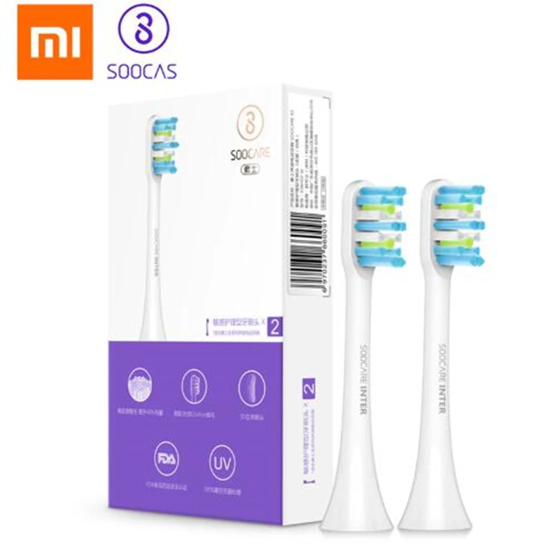 Сменные насадки Soocas X3 для щетки Xiaomi 2 шт./лот|Смарт-гаджеты| |