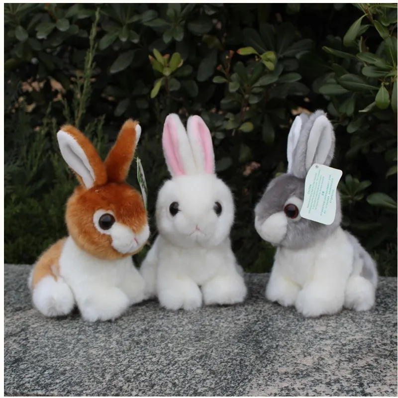 

Stuffed & Plush Animals Simulated Rabbit Cute Little White Rabbit Toy Gifts for Children and Girls Room Arrangements Decorate