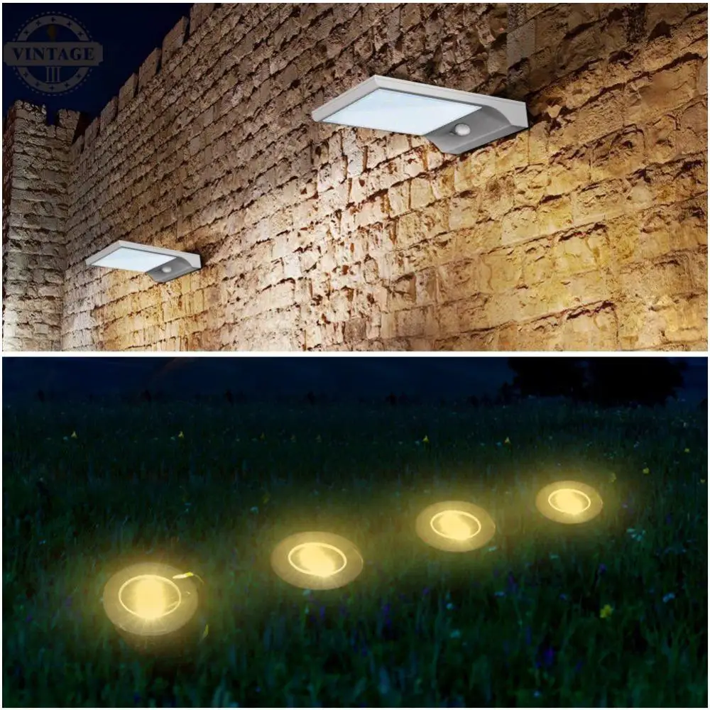 Открытый Солнечный свет движения PIR Сенсор Водонепроницаемый IP65 солнечные