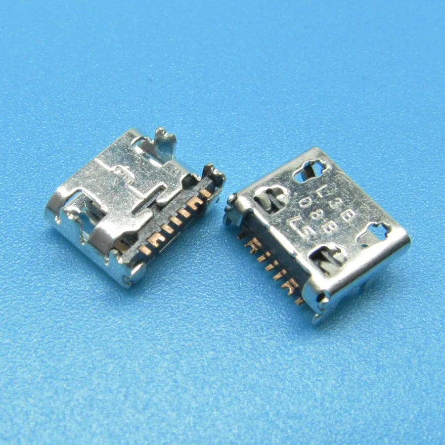 100 шт. для samsung B550H C3590 C3592 C3595 E1272 Duos 130E Galaxy Star 2 Duos7 pin micro USB типа B разъем зарядки |