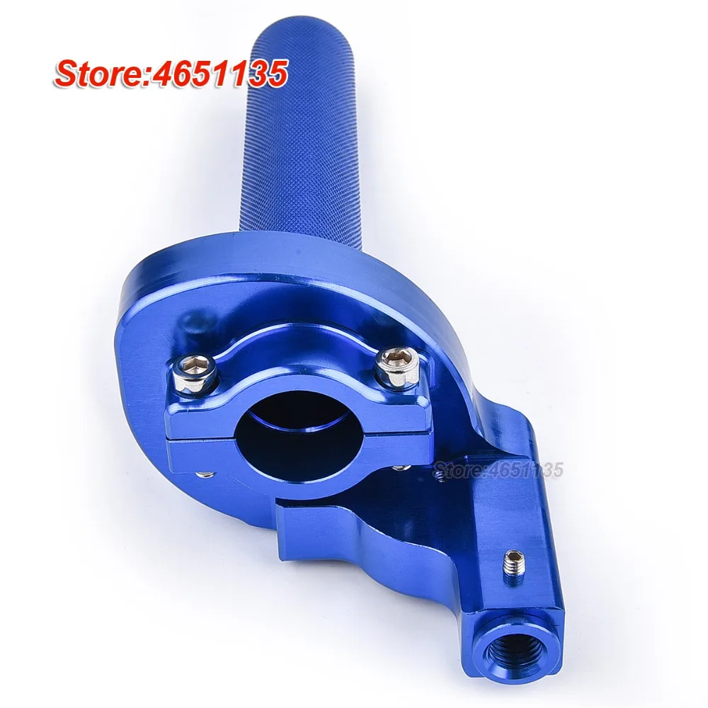 1/4 Turn Fast Action Throttle Assembly CNC Anodized Aluminum for CR80 CR85 CR125 CR250 CR500 BLUE | Автомобили и мотоциклы