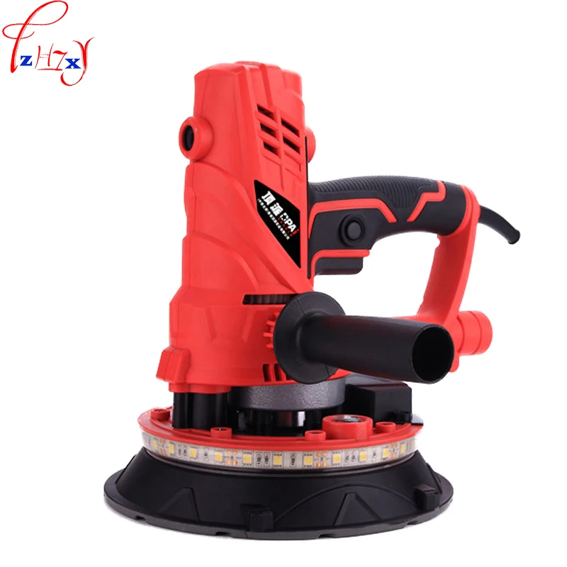 

1pc Hand held dustless wall polishing machine putty polisher wall grinding machine with 360 degree LED light band 220V 850W