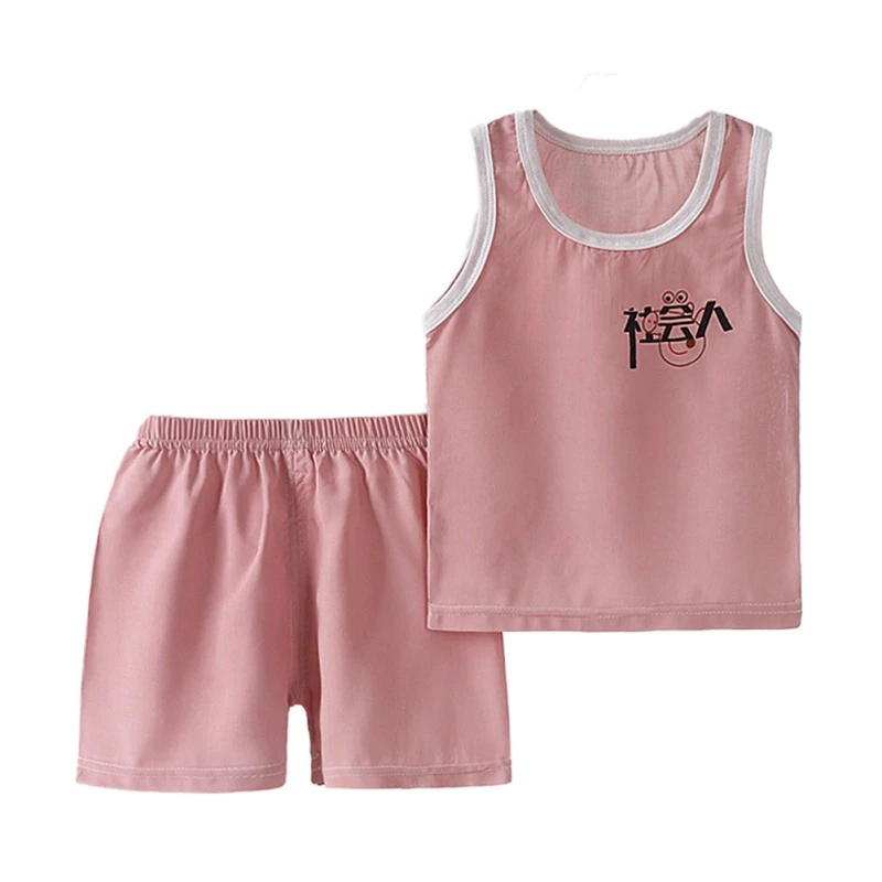 Летние костюмы из 2 предметов комплект одежды для маленьких мальчиков и девочек