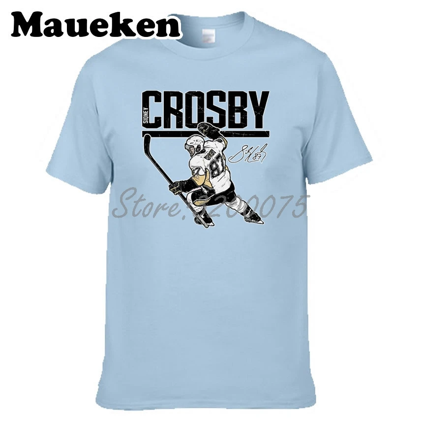 Модная футболка наивысшего качества Sid 87 Sidney Crosby футболки с коротким рукавом 100%