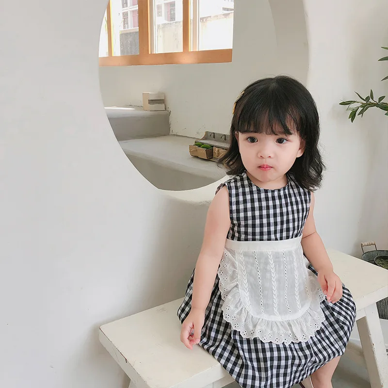 Летняя новая модная одежда для малышей от 1 до 3 лет платье маленьких девочек