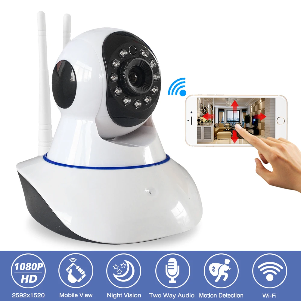 2MP беспроводной безопасности Full HD 1080 P IP камера Wi Fi Крытый видеоняни и радионяни CCTV