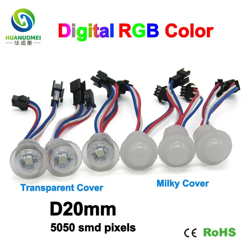 5050 smd rgb 12 В 20 мм UCS1903 цифровая Водонепроницаемая умная Пиксельная Светодиодная