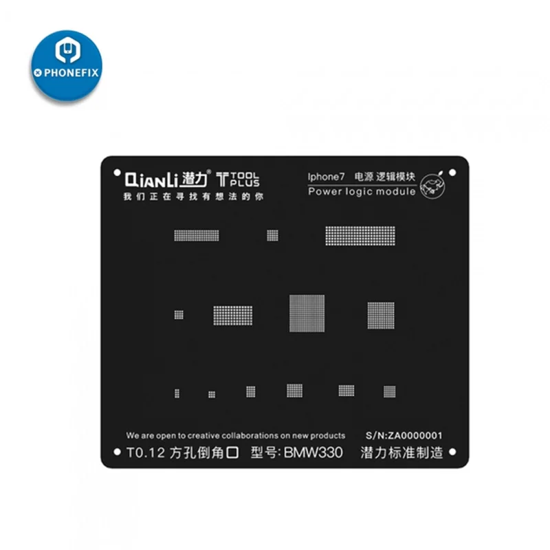 PHONEFIX QianLi iBlack 3D BGA трафарет силовая логическая микросхема инструмент для ремонта