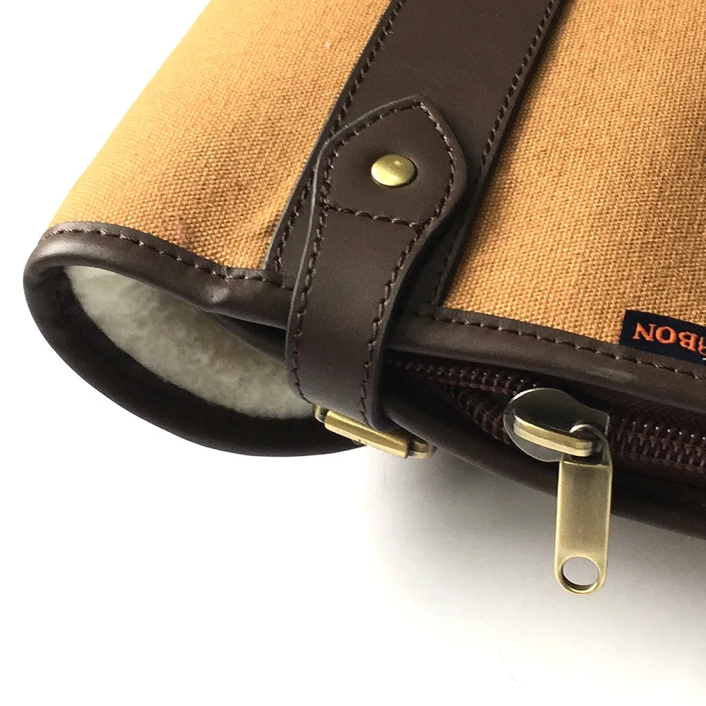 Аксессуары для охоты Классический мягкий коричневый холщовый и кожаный чехол