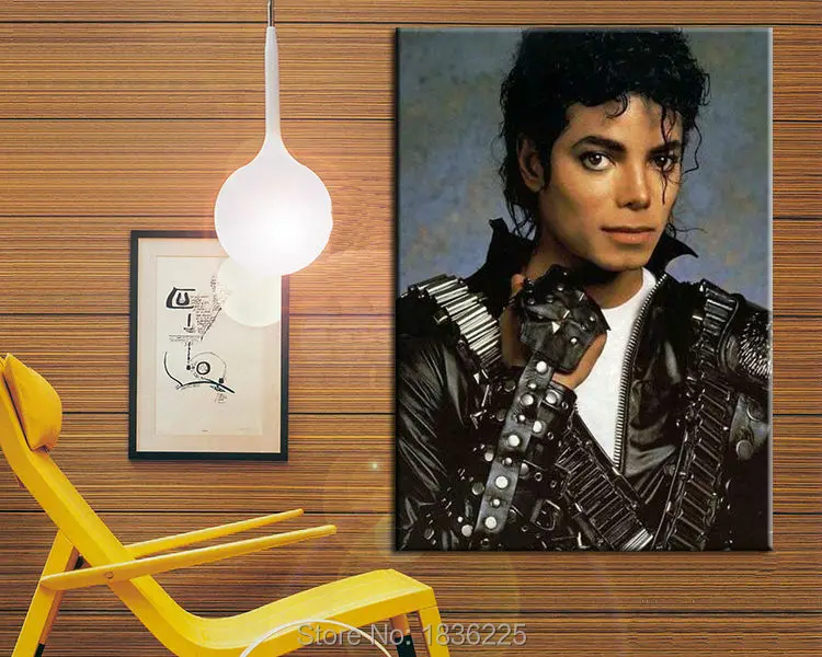 Koop Decoratieve Muur Stencil Handgeschilderde Michael Jackson Olieverfschilderij Canvas Wall Art Voor Decor Muur Decoraction