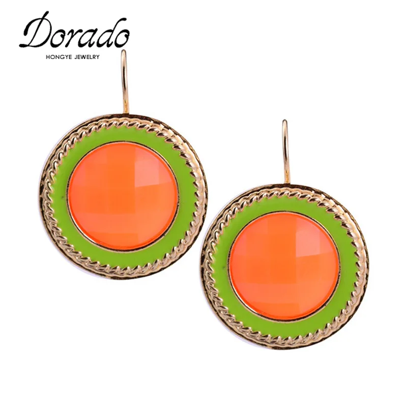 Круглые серьги-капли из смолы для женщин и девочек Женские Висячие висячие