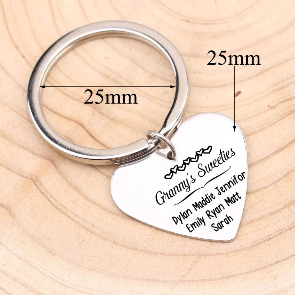 Private Customized Keychain Heart Shape Jewelry For Couple Lover Family Keyring Gift Birthday Souvenir Car Key Pendant Decor | Украшения и
