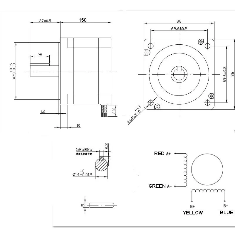 RV040 червь понижающий редуктор RV40 18 мм выход и Nema34 12Nm шаговый двигатель 86x150 мм и MA860H комплект драйвера