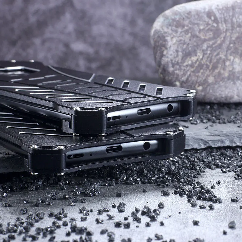 Для samsung Galaxy S9 Plus S7 Edge S8 Plus C9pro чехол Роскошный Алюминиевый металлический бампер рамка Броня противоударный чехол для телефона крышка