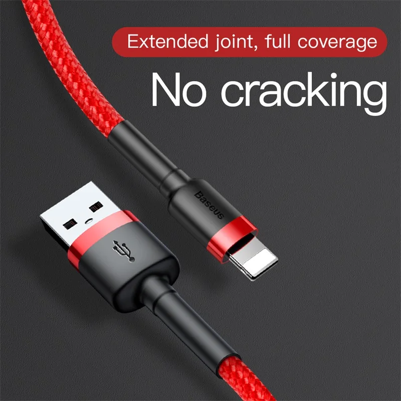 Baseus USB кабель для iPhone 11 XR Xs Max 2.4A кабель для быстрой зарядки 3M USB кабель для зарядки данных для iPhone X 8 7 Plus провод для зарядки