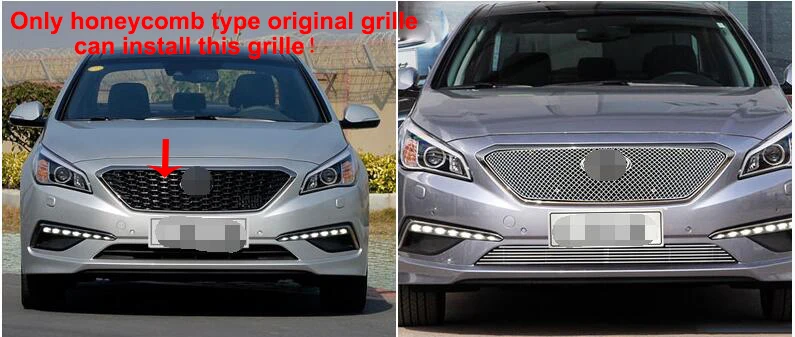 Modificate 304 нержавеющая сталь Передняя решетка автомобиля гоночные Грили Гриль