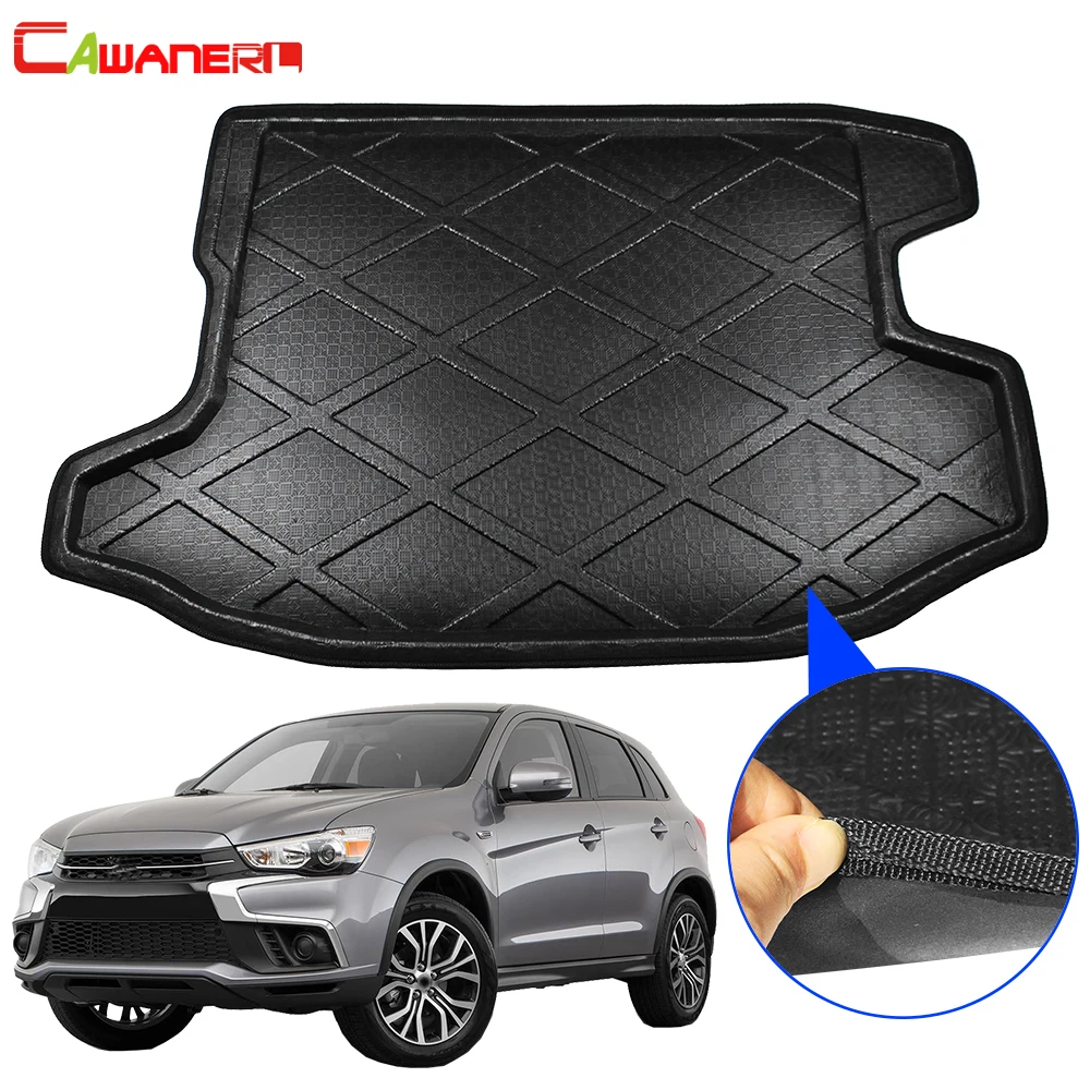 

Cawanerl Car Tail Trunk Mat Tray Boot Liner Floor Cargo Mud Carpet Kick Pad For Mitsubishi ASX / Outlander Sport / RVR 2010 2011