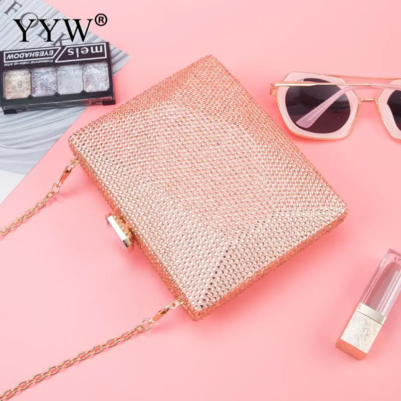 powder pink Сумка с цепочкой, женская вечерняя сумочка, клатч, кошелек, зеленый ночной клатч, высокое качество, вечерние сумки через плечо, сумки через плечо, sac a dos - Цвет: powder pink