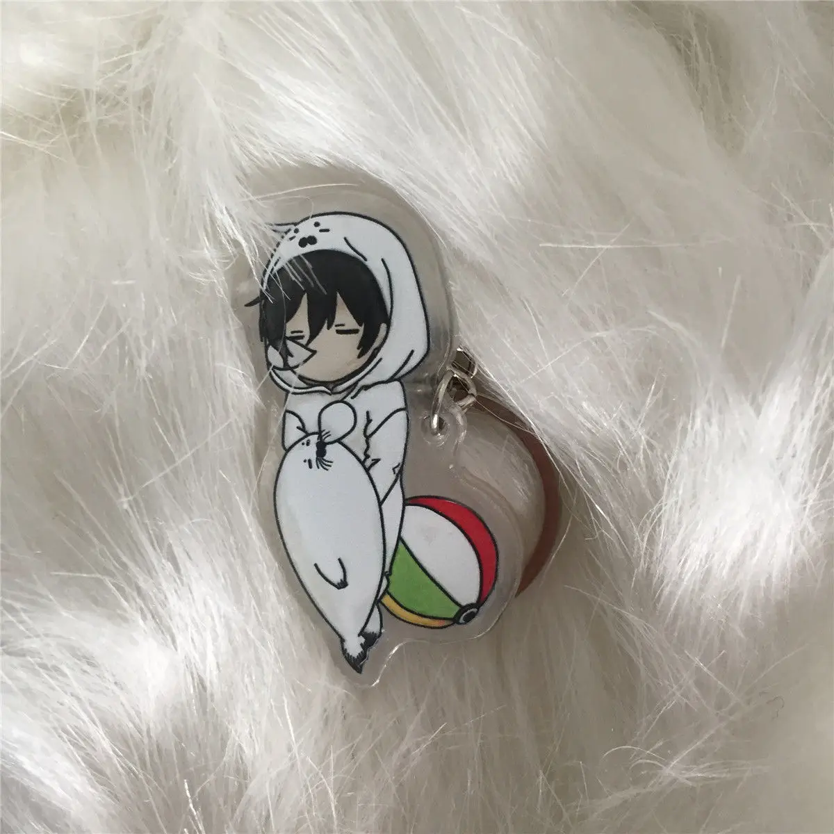 10 десять брелок для ключей на ремешке Kurose Riku Shirotani Tadaomi акриловый милый|Реквизит