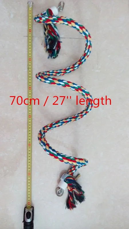 20 &quotХлопок Веревка Игрушки Попугай Попугаи Cockatiels Птица С Колоколом T048|large parrot